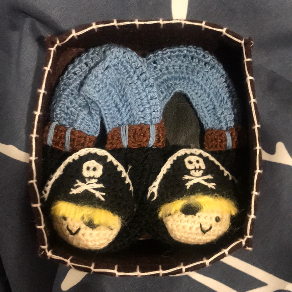 Best of Chums NB Crochet Pirate Booties